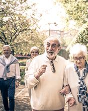 Pensioners enjoying a stroll