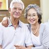 Healthy elderly couple